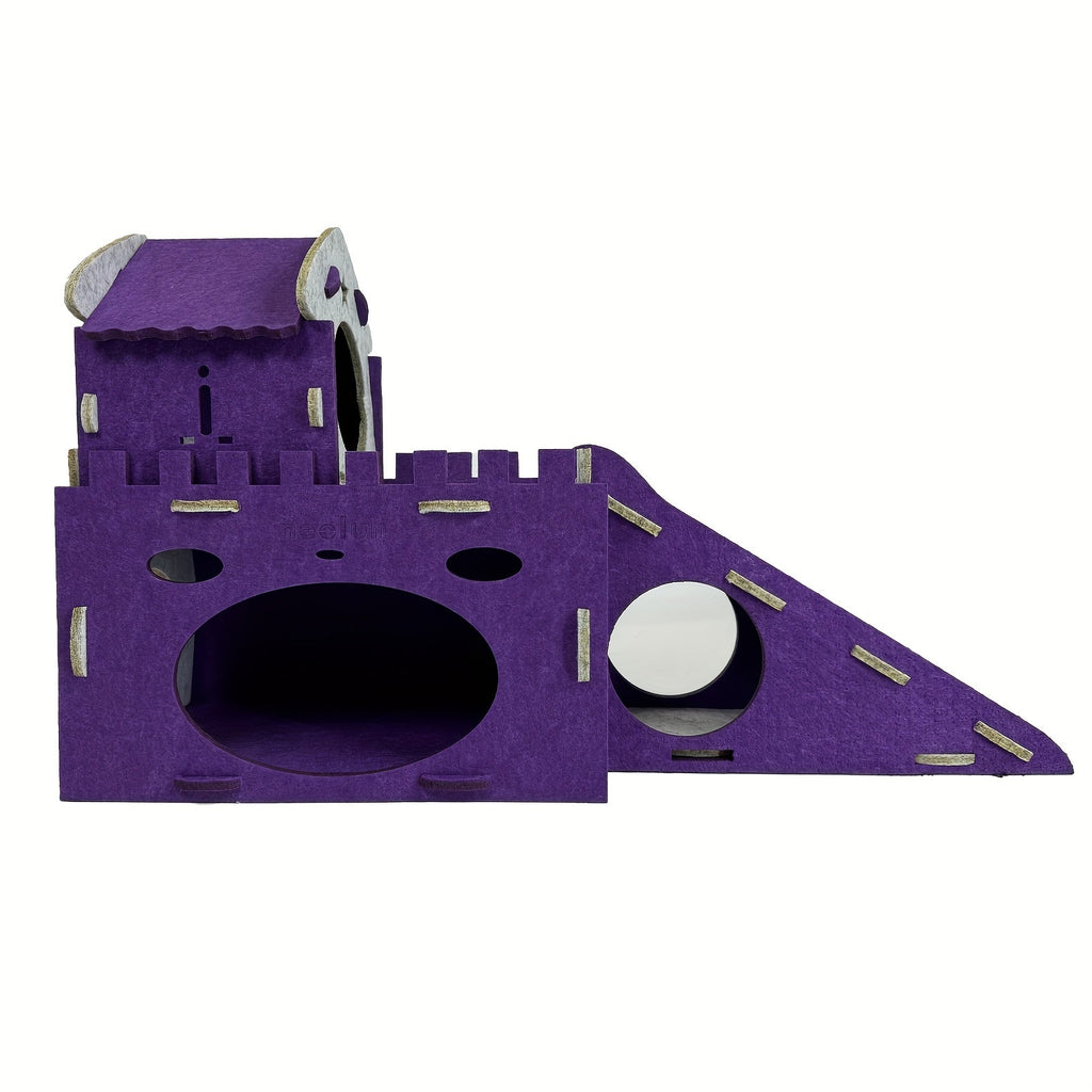 NNETM Felt Rabbit Hideaway Bunny Castle Indoor Habitat