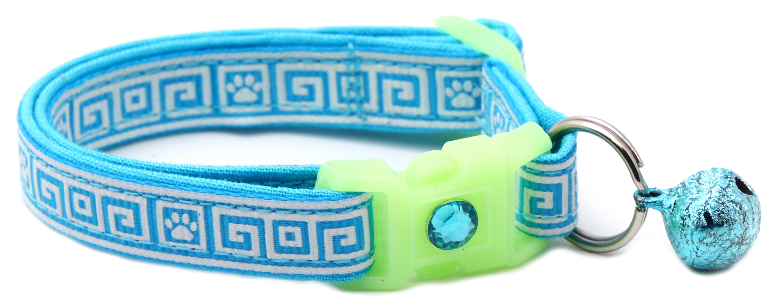Greek Key Breakaway Cat Collar