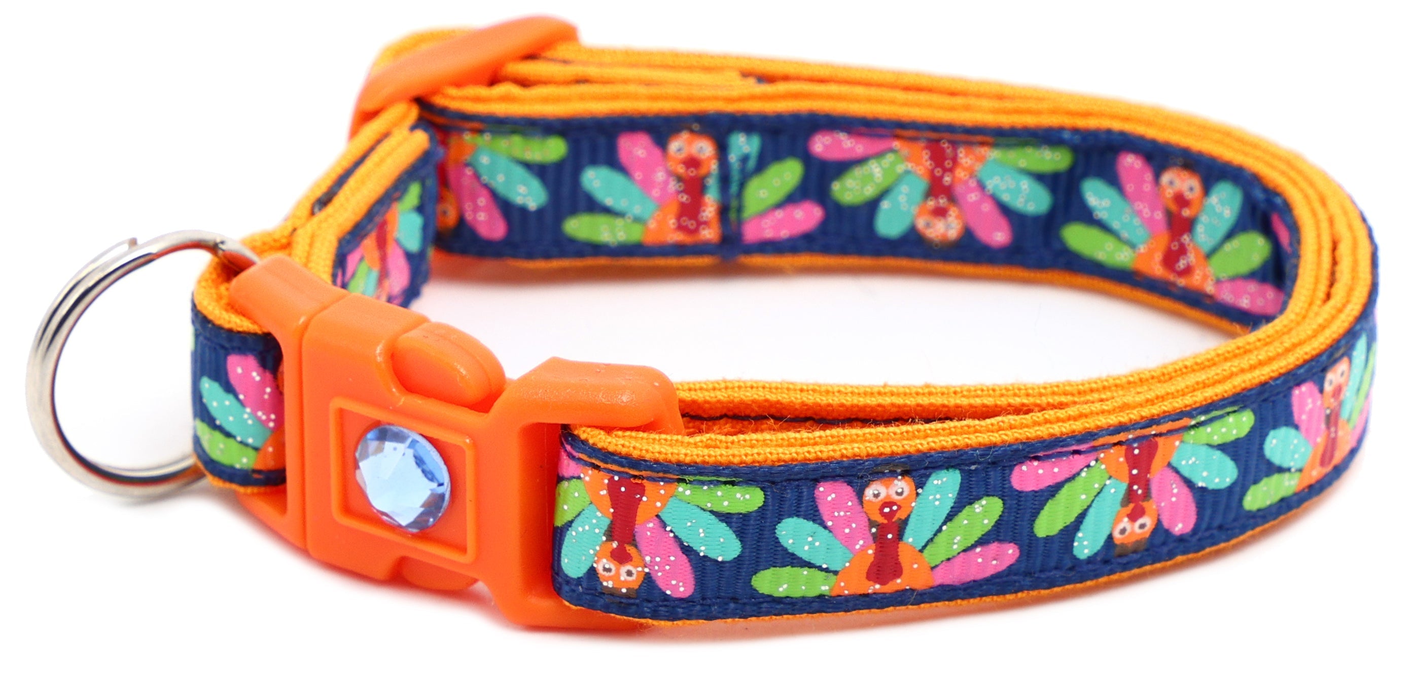 Colorful Turkeys Breakaway Cat Collar