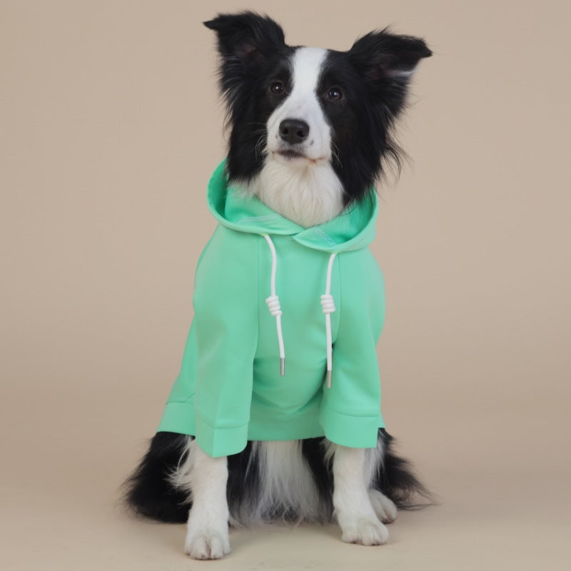 NNEDSZ 3XL Green Cute Dog Hoodie with Adjustable Drawstring - Available in Various Sizes