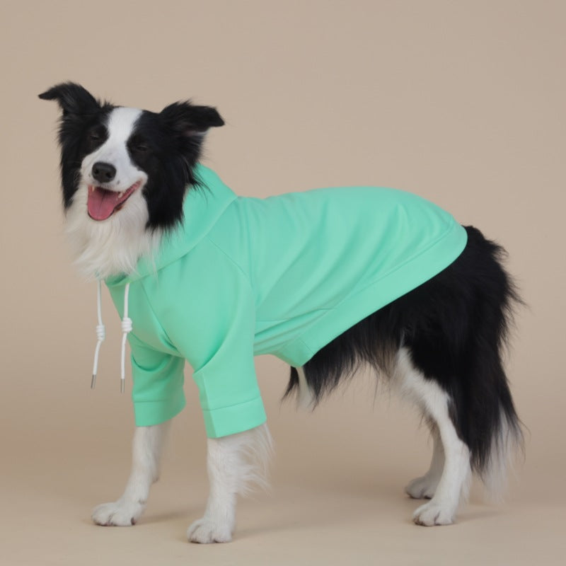 NNEDSZ 3XL Green Cute Dog Hoodie with Adjustable Drawstring - Available in Various Sizes