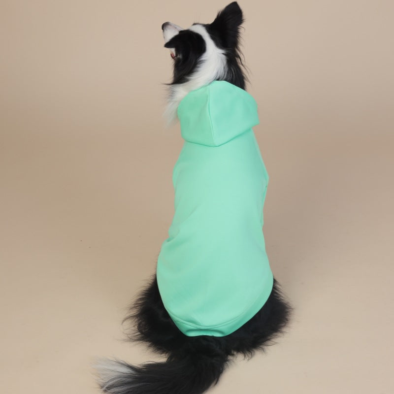 NNEDSZ 3XL Green Cute Dog Hoodie with Adjustable Drawstring - Available in Various Sizes