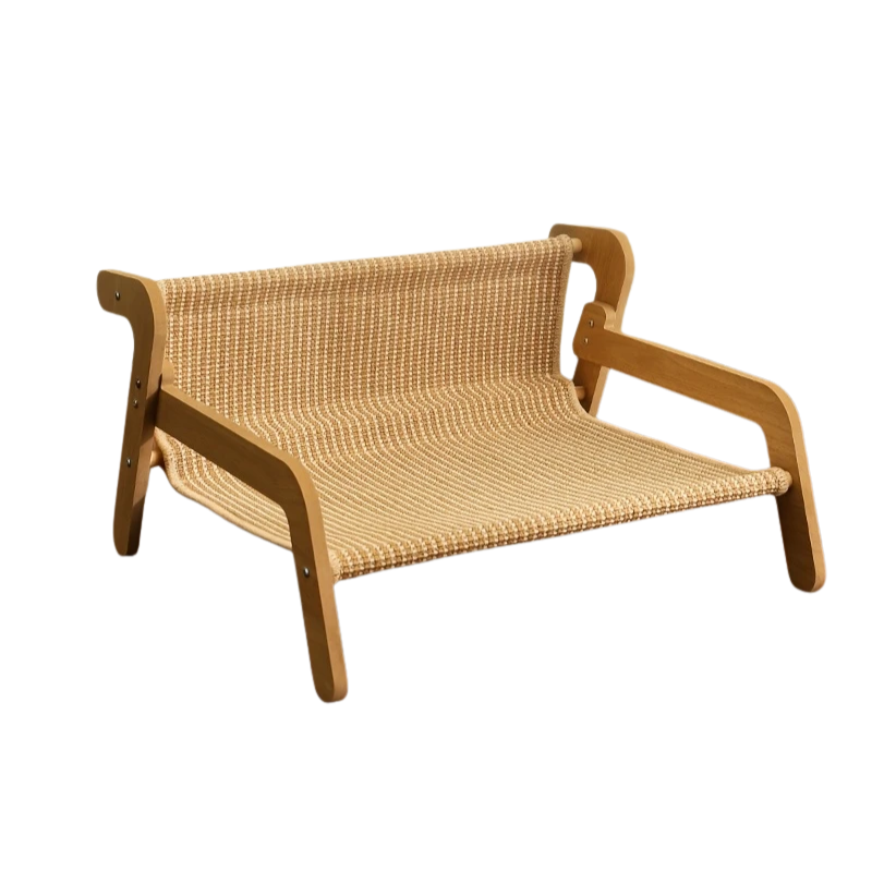 NNETM Cat Scratcher Hammock Linen Lounge Chair